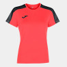 Maillot Femme Joma Academy III Dark Orange Fluor Black face