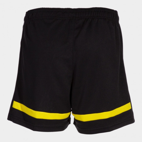 Short Femme Joma Tokio Black Yellow dos