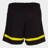 Short Femme Joma Tokio Black Yellow dos