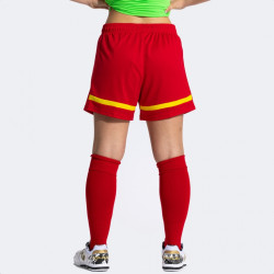 Short Femme Joma Tokio Red Yellow face 2