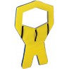 Bouclier gardien de handball, dos jaune