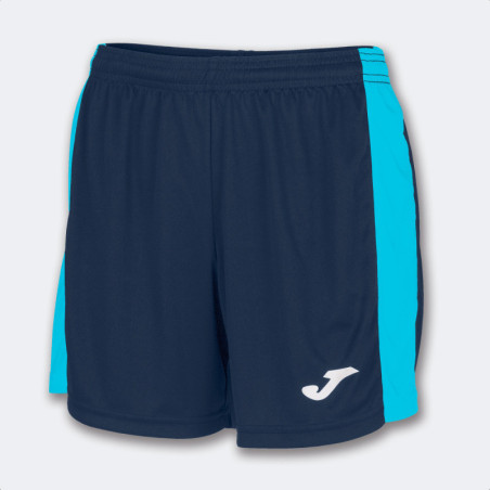 Short Femme Joma Maxi Dark Navy Fluor Turquoise face