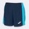 Short Femme Joma Maxi Dark Navy Fluor Turquoise face