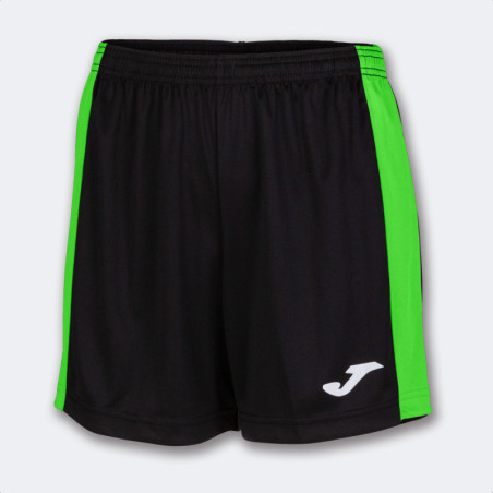 Short Femme Joma Maxi Black Green Fluor face