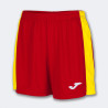 Short Femme Joma Maxi Red Yellow face