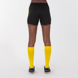 Short Femme Joma Maxi Black Yellow face 2