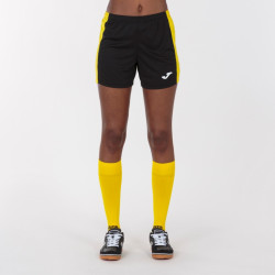 Short Femme Joma Maxi Black Yellow face