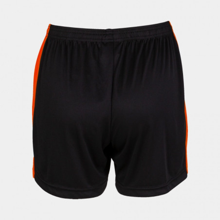 Short Femme Joma Maxi Black Orange dos