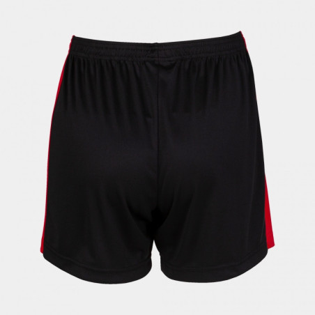 Short Femme Joma Maxi Black Red dos