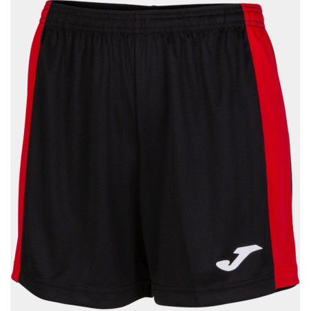 Short Femme Joma Maxi Black Red face