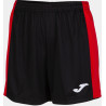 Short Femme Joma Maxi Black Red face
