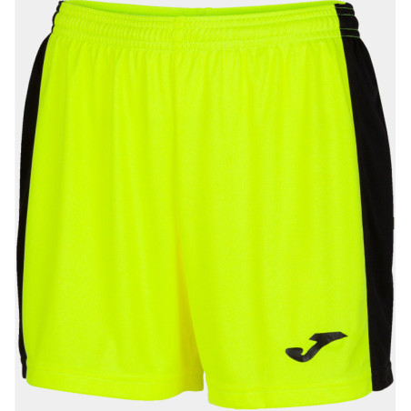 Short Femme Joma Maxi Yellow Fluor Black face