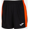 Short Femme Joma Maxi Black Orange face