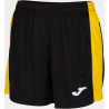 Short Femme Joma Maxi Black Yellow face