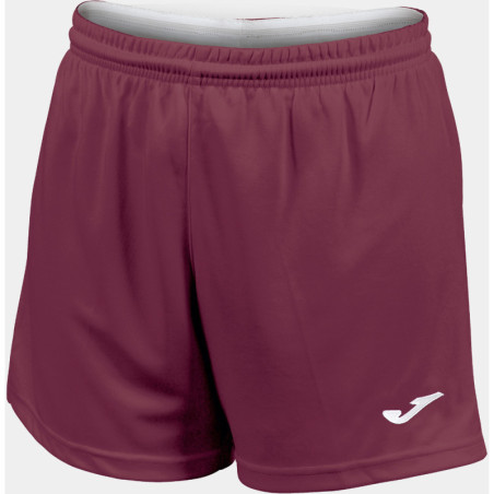 Short Femme Joma Paris II Burgundy face