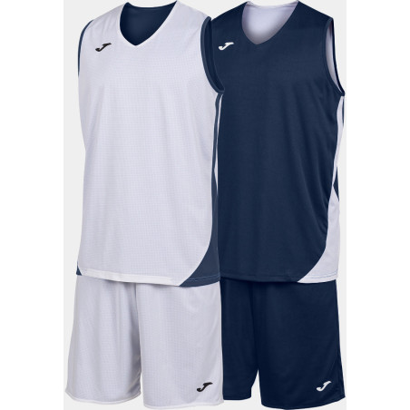 Ensemble de basket réversible Joma Kansas Navy White face