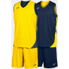 Ensemble de basket réversible Joma Kansas Dark Navy Yellow face
