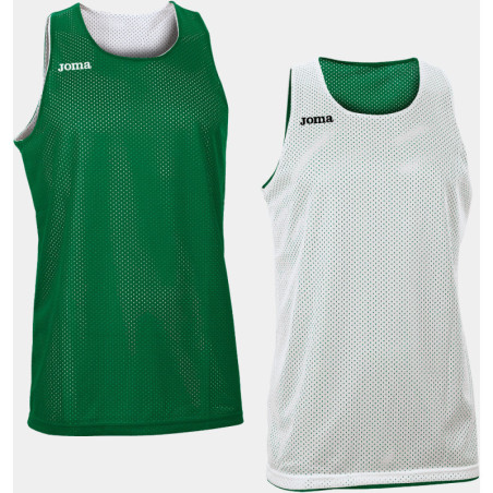Maillot de basket réversible Joma Aro Green Medium/White face