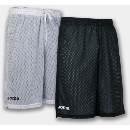 Short de basket réversible Joma Rookie White/Black face