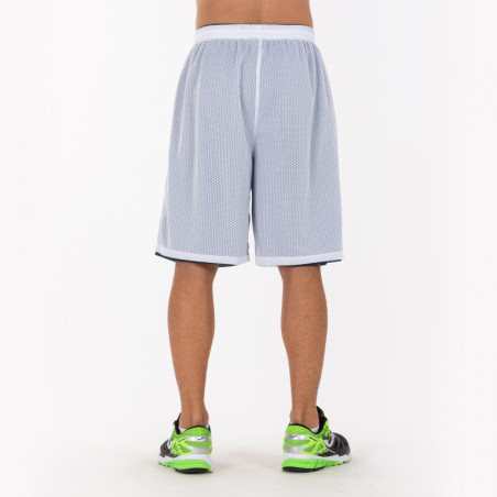 Short de basket réversible Joma Rookie White Navy dos