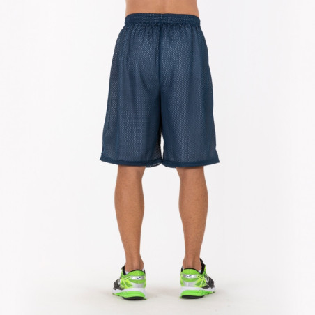 Short de basket réversible Joma Rookie White Navy dos
