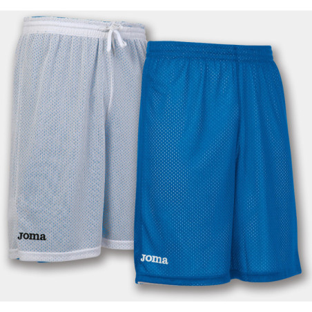 Short de basket réversible Joma Rookie White Royal face