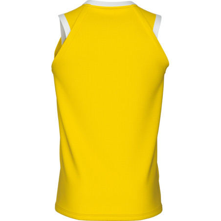 Maillot de basket ERREA Dayton JAUNE DOS