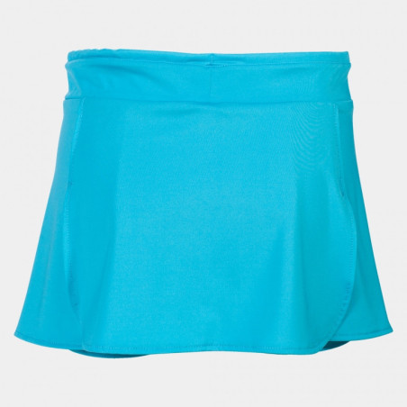 Jupe de tennis Joma Open II Turquoise Fluor dos