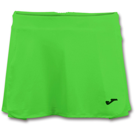 Jupe de tennis Joma Open II Green Fluor face