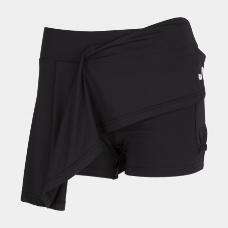 Jupe de tennis Joma Torneo III Black White face