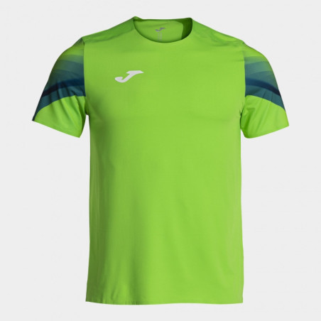Maillot de running Joma Elite XI Green Fluor Dark Navy face