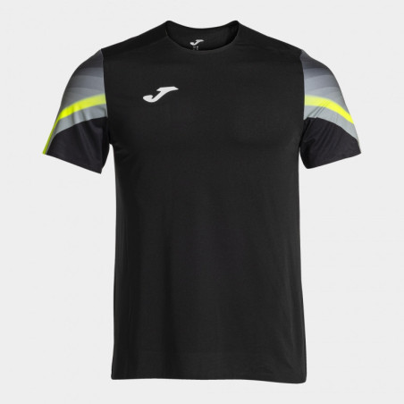 Maillot de running Joma Elite XI Black Yellow Fluor face