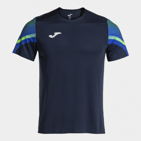 Maillot de running Joma Elite XI Dark Navy Green Fluor face