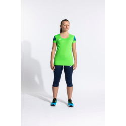 Maillot de running Femme Joma Elite XI Green Fluor Dark Navy face