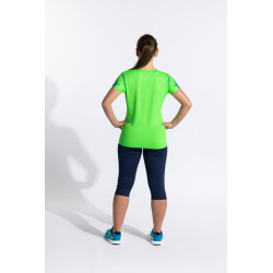 Maillot de running Femme Joma Elite XI Green Fluor Dark Navy face 2