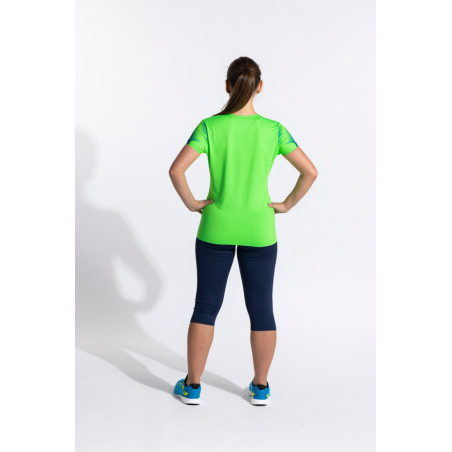 Maillot de running Femme Joma Elite XI Green Fluor Dark Navy dos
