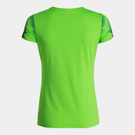 Maillot de running Femme Joma Elite XI Green Fluor Dark Navy dos