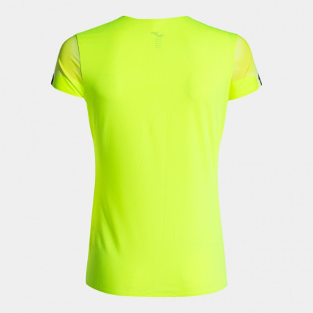 Maillot de running Femme Joma Elite XI Yellow Fluor Black dos