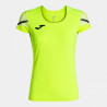 Maillot de running Femme Joma Elite XI Yellow Fluor Black face