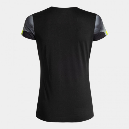 Maillot de running Femme Joma Elite XI Black Yellow Fluor dos