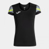 Maillot de running Femme Joma Elite XI Black Yellow Fluor face