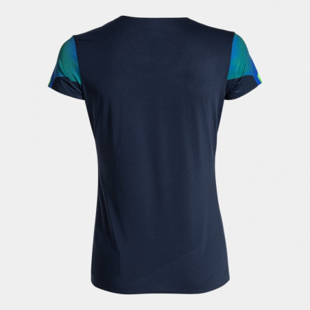 Maillot de running Femme Joma Elite XI Dark Navy Green Fluor dos