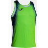 Débardeur de running Joma Elite XI Green Fluor Dark Navy face