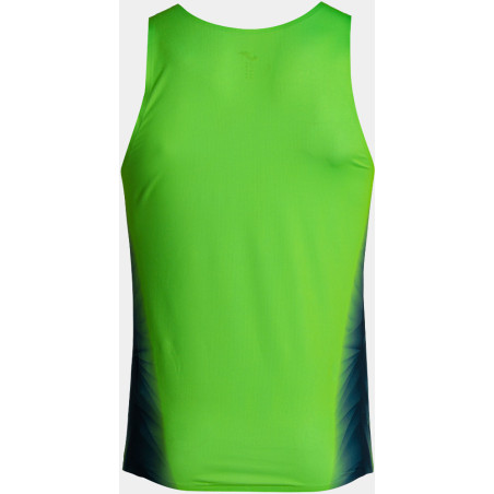 Débardeur de running Joma Elite XI Green Fluor Dark Navy dos