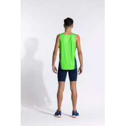 Débardeur de running Joma Elite XI Green Fluor Dark Navy face 2