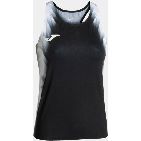 Débardeur de running Femme Joma Elite XI Black White face