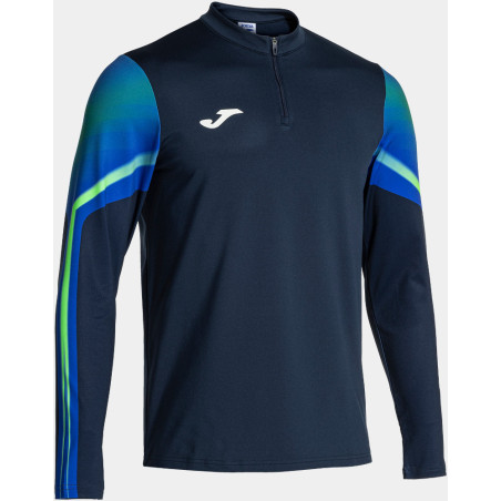 Sweat Joma Elite XI Dark Navy Green Fluor face