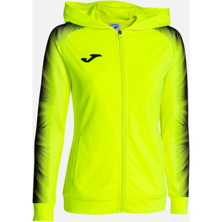 Veste à capuche Femme Joma Elite XI Yellow Fluor Black face