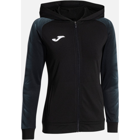 Veste à capuche Femme Joma Elite XI Black White face