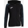 Veste à capuche Femme Joma Elite XI Black White face
